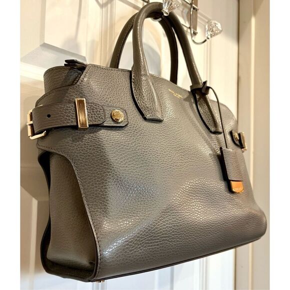 HENRI BENDEL - Carlyle Leather Satchel Tote in Grey. New HB Dust Bag Included - Picture 13 of 16